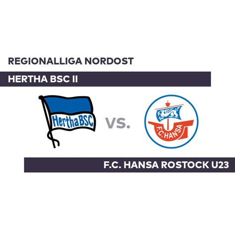 Hertha Bsc Ii F C Hansa Rostock U Fr Hes Tor Von Christensen