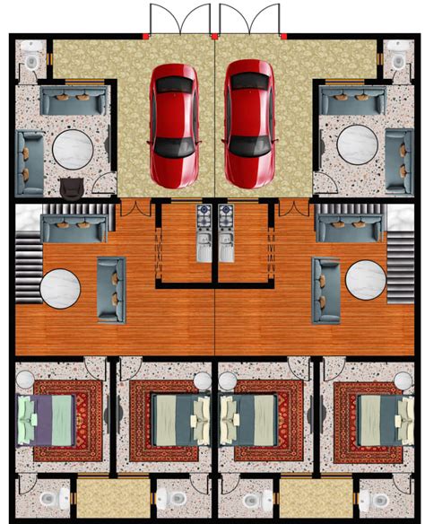 Render A Professional Autocad 2d Floor Plan In Photoshop By Mtayya310 Fiverr