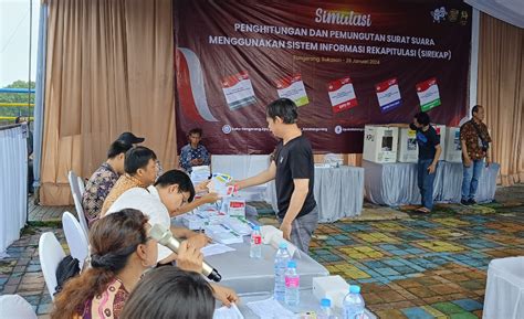 Memakai Sirekap Kpu Kota Tangerang Gelar Simulasi