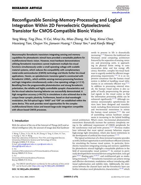 Reconfigurable SensingMemoryProcessing And Logical Integration Within