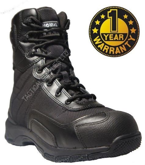 Swat hawk boots for Police- side zip- waterproof