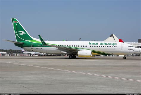 YI ASW Iraqi Airways Boeing 737 81Z WL Photo By Martijn Koetsier ID