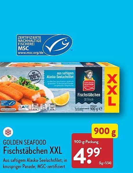 Golden Seafood Fischstäbchen Xxl Angebot bei ALDI Nord 1Prospekte de