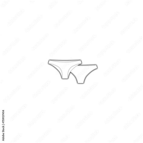 Boceto Tecnico Bikini Para Aplicar A Fichas Tecnicas Stock Vector Adobe Stock