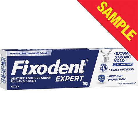 Buy Sample Fixodent Denture Adhesive Expert G Online At Chemist