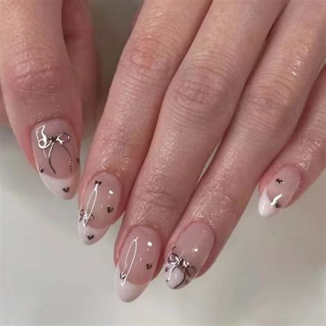 Amazon Pcs Nude Pink Press On Nails Short Almond Shanrun French Fake Nails Press Ons
