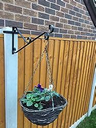 Ornate Hanging Basket Brackets For Concrete Fence Posts Set Of