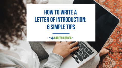 How To Write A Letter Of Introduction 6 Simple Tips