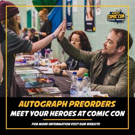 Wales Comic Con on Twitter: "Preorder your autographs to meet the stars ...