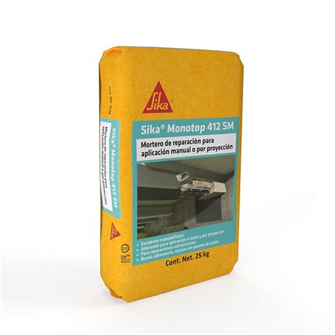 MORTERO DE REPARACION MONOTOP 412 S DE 25 KG, GRIS, SIKA – Master ...
