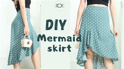 Diy Sewing Mermaid Skirt Develop Basic Pattern Zoe Diy Youtube