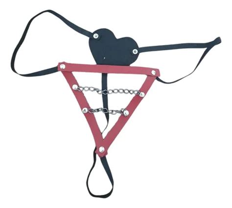 Calcinha I Love Fio Dental Couro Sensual Fantasia Lingerie Mercadolivre