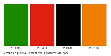 Zambia Flag Colors » Black » SchemeColor.com