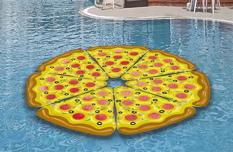 Inflatables Giant Pizza Slice Pool Float Pump Included Giant Pizza