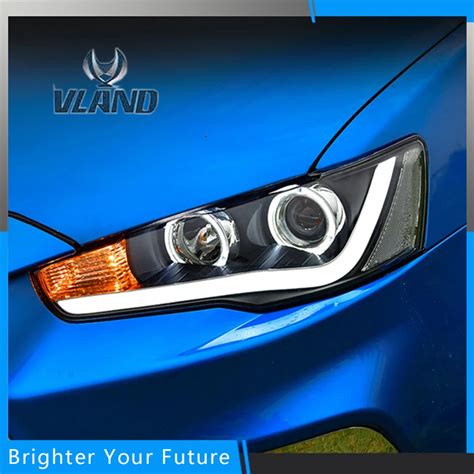 Pcs Angel Eye Head Lamp For Mitsubishi Lancer Ex Headlights