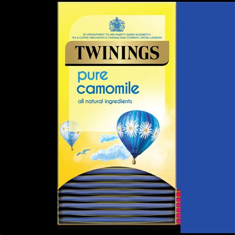 Twinings Pure Camomile 4 Boxes 20 Envelope Tea Bags Per Box The Indian Tea Company