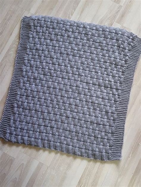 Strickanleitung Babydecke Krabbeldecke Wagendecke Plaid MyPatterns De