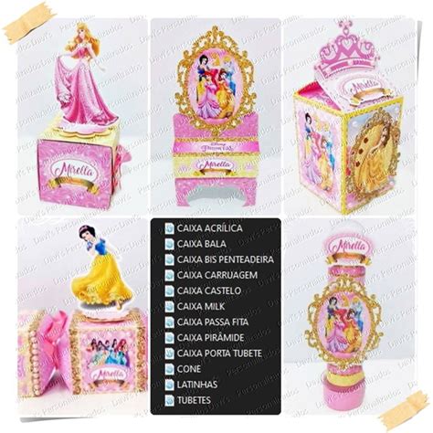 Kit Arquivo De Corte Princesas Disney Elo