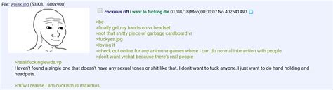 Anon Doesn T Like VR Anime Sex R 4chan