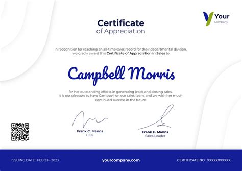 Free Certificate Of Appreciation Templates