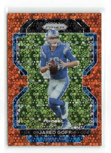 JARED GOFF 148 2021 PANINI PRIZM LIONS ORANGE DISCO EBay