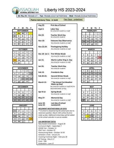 Issaquah School District Calendar Kinna Elisabeth