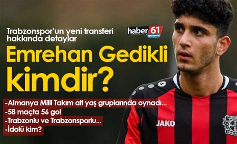 Trabzonspor Un Yeni Transferi Emrehan Gedikli Kimdir Trabzon Haber