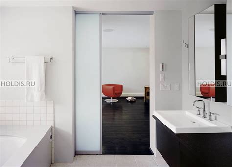 Раздвижные двери в ванную комнату купить в Москве с установкой | Holdis