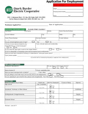 Fillable Online About Your Bill Ozark Border Electric Cooperative Fax