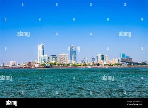 Mumbai city skyline panoramic view from Nariman Point at Marine Drive ...