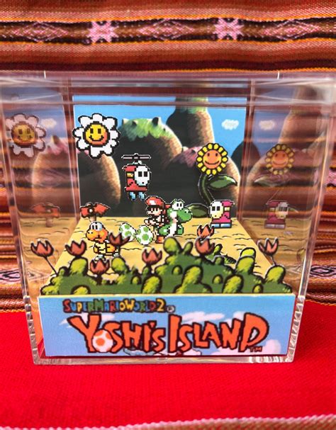 Yoshis Island Cube Diorama Etsy