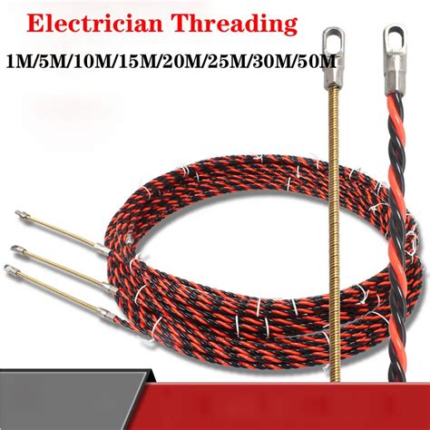 Electrical Wire Threader 1 5 10 15 20 25 30 50m Electrician Threading