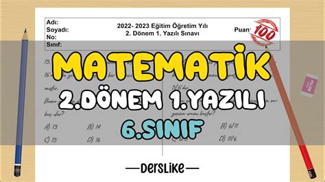 S N F Matematik D Nem Yaz L Sorular Youtube