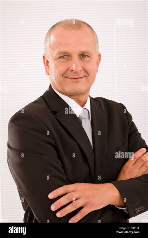 Executive Mature Businessman Professional Suit Stock Photo Alamy