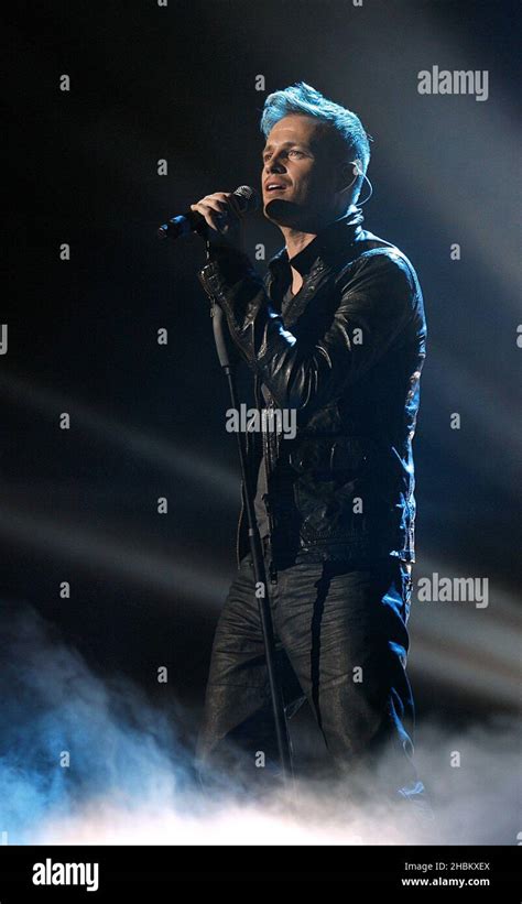 Nicky Byrne Of Westlife Performing During Capital Fms Jingle Bell Ball