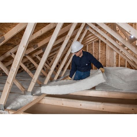 Johns Manville R 38 Attic 64 Sq Ft Unfaced Fiberglass Batt Insulation 24 In W X 48 In L 4 Bag