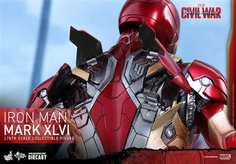 Hot Toys MMS353D16 美國隊長3英雄內戰1 6 比例鋼鐵人馬克46 Mark XLVI