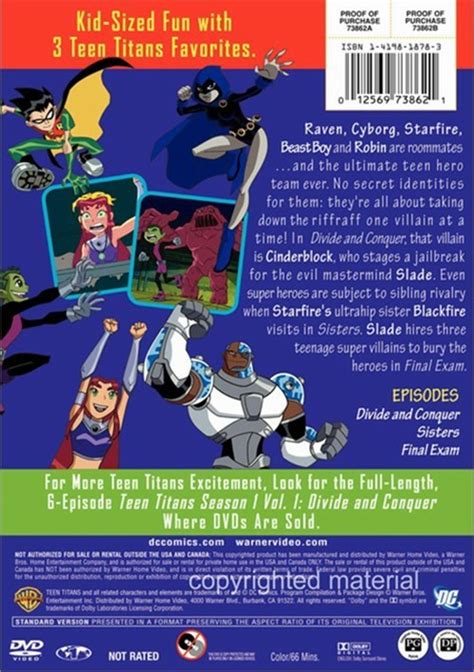 Teen Titans Divide And Conquer Dvd Dvd Empire