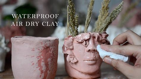 Part 2 How I Make My Airdry Clay Pots Waterproof Art Vlog 42 YouTube