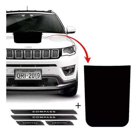 Kit Adesivo Cap Jeep Compass E Soleira Protetora Frete Gr Tis