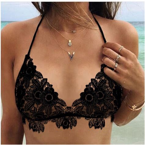 Summer Lace Floral Bralette Bralet Bra Womens Bustier Crop Top Cami