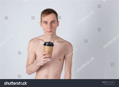 Naked Handsome Guy Drink Coffee Tea Stock Photo Shutterstock