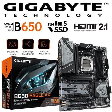 Gigabyte B Eagle Ax Sockel Am Ddr Atx Mainboard Retail