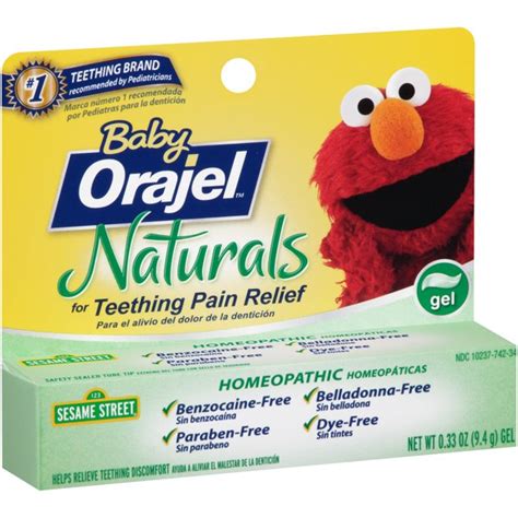 Baby Orajel™ Naturals Teething Pain Relief Gel 033 Oz Box Walmart