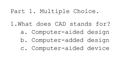 Summative 1 TLE 7 Creative Technology 3D Modeling Summative Test