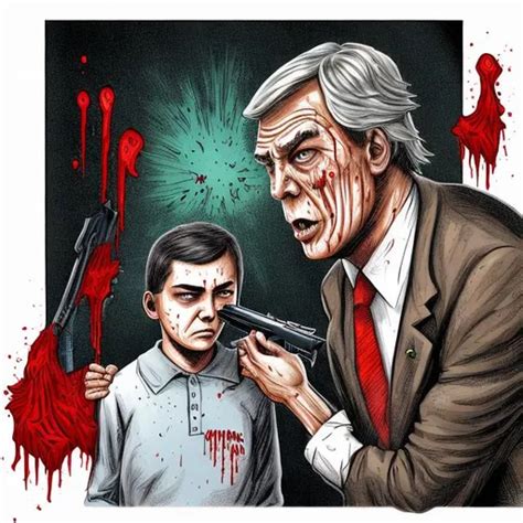 Political Cartoon Blood Dripping Texas Governor Abb OpenArt