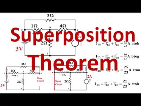 Superposition Theorem Basic Practice I Circuit Theory Analysis