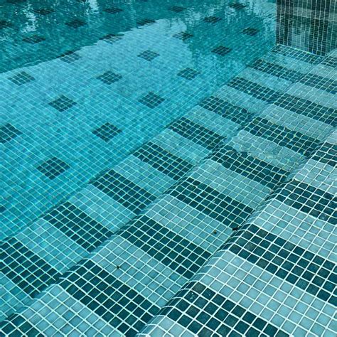 EGM 201 Light Green Glass Swimming Pool Mosaic Tiles Dubai