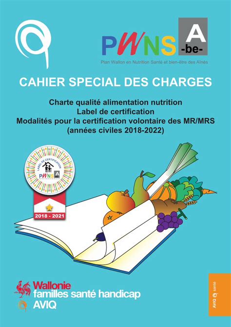 PDF Cahier spécial des charges nutrition DOKUMEN TIPS