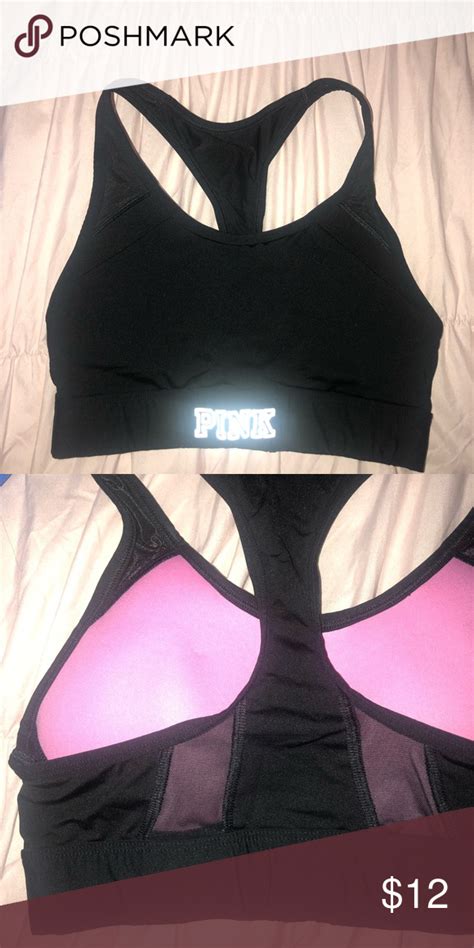 PINK SPORTS BRA | Pink sports bra, Sports bra, Black sports bra